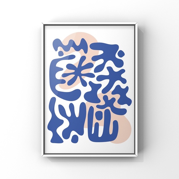 Henri Matisse Inspired Minimalist Abstract Wall Art Print Set of 3 - Picture 9 of 13